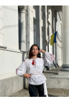 Біла вишиванка Квітучий сад